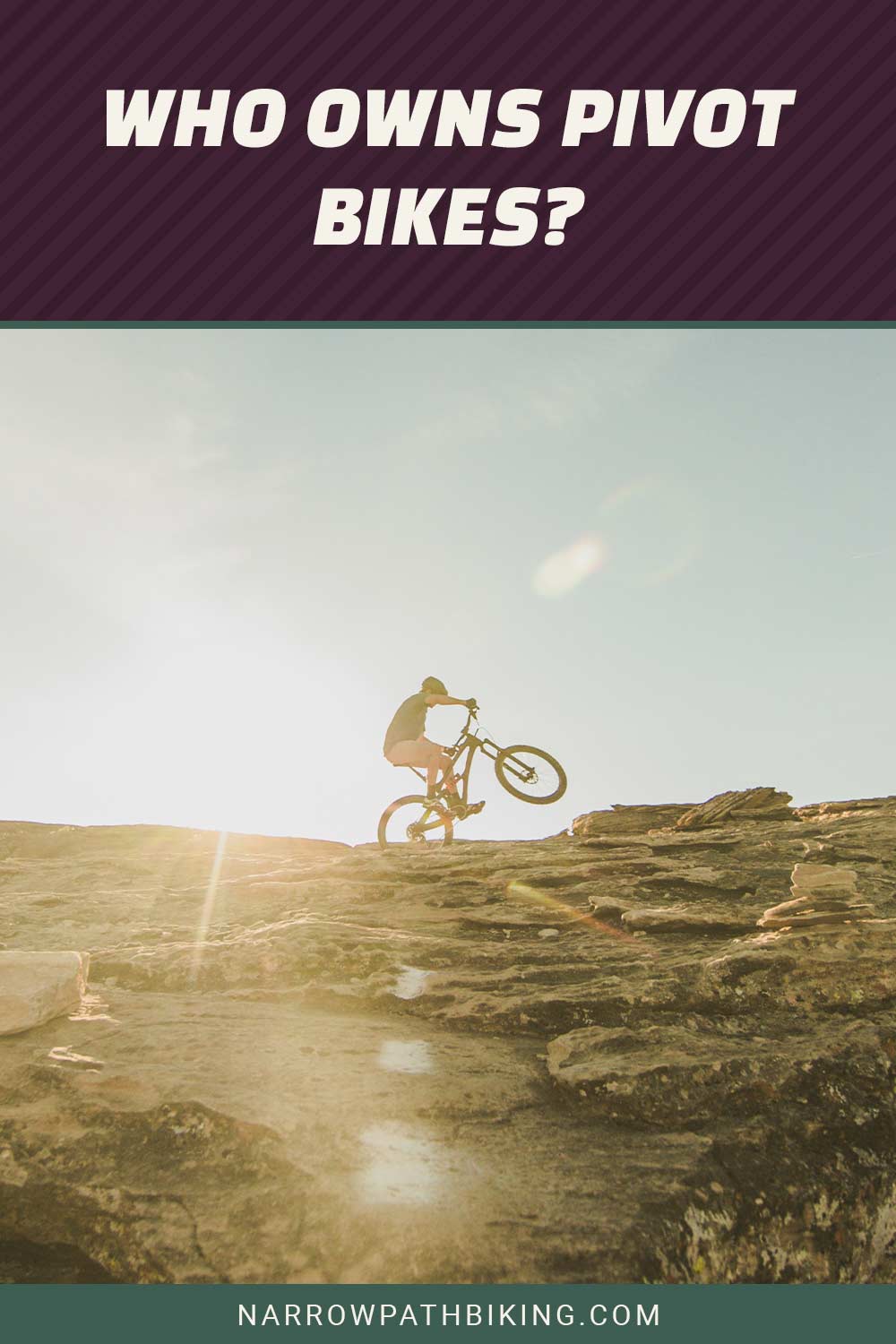 Man performing stunt with a bike on a hill - Who Owns Pivot Bikes?