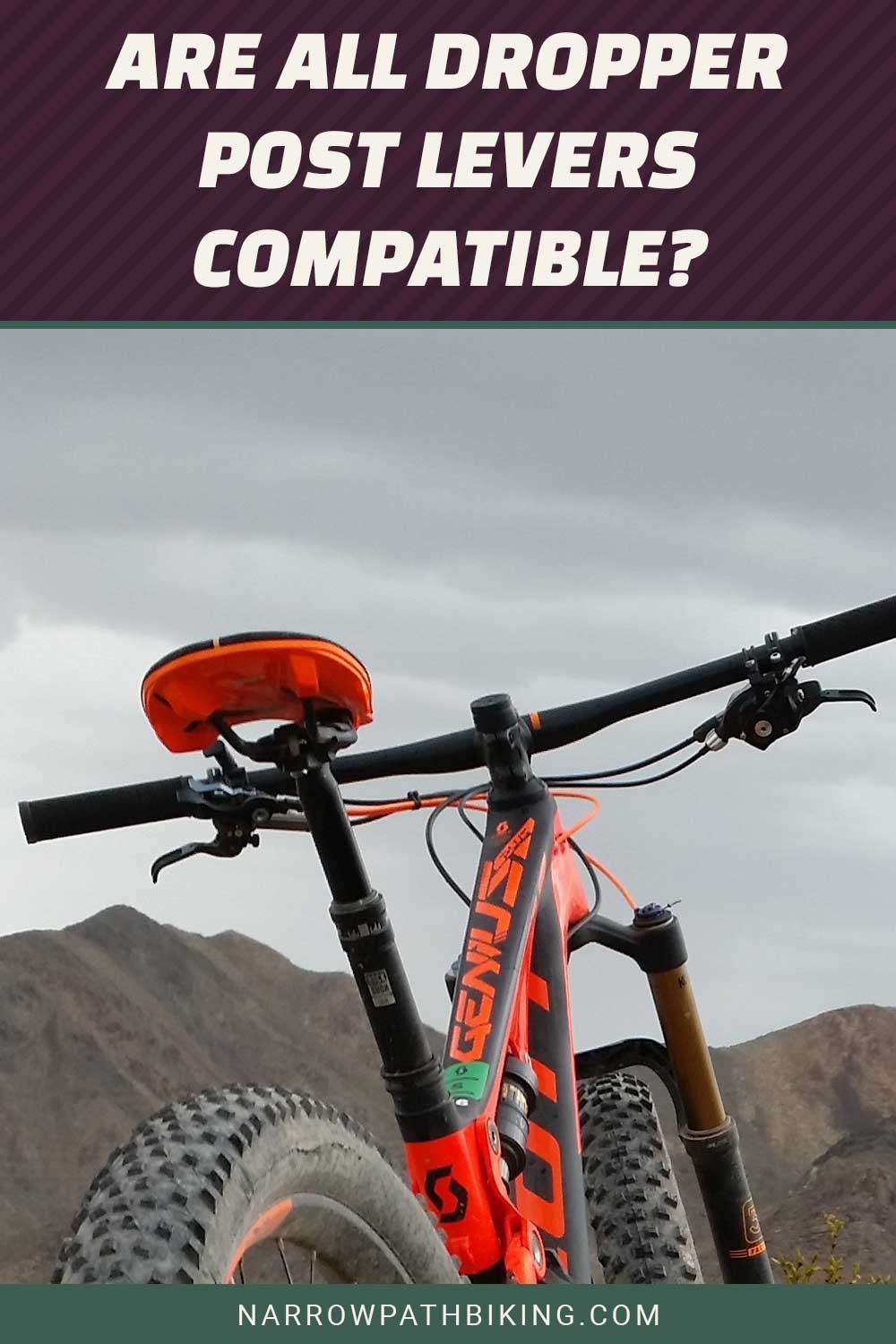 A mountain bike with high dropper post - Are All Dropper Post Levers Compatible?