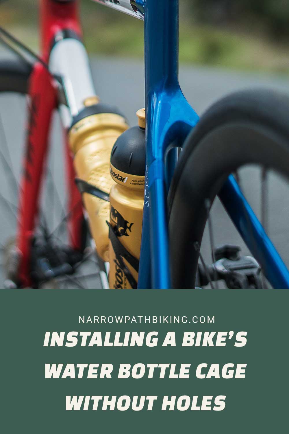 Installing a Bike’s Water Bottle Cage Without Holes